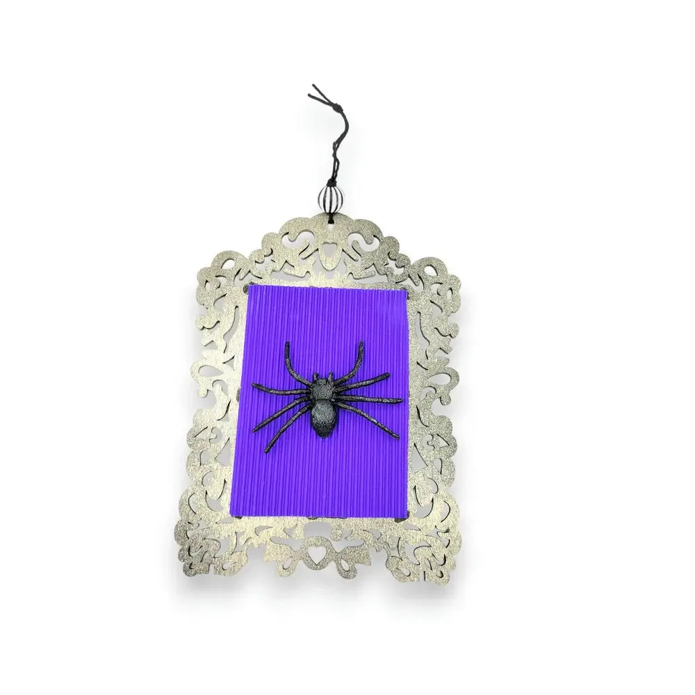 Halloween Table Decor – Purple Spider Frame