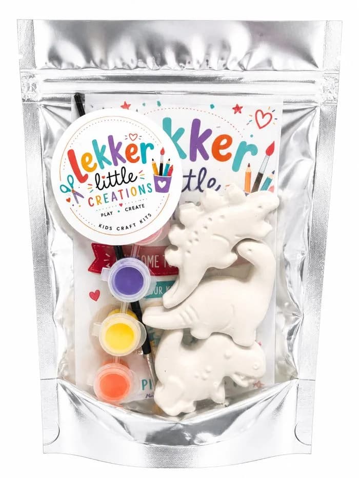 Lekker Little Creations Dino Craft Kit handmade by Lekker Little Creations