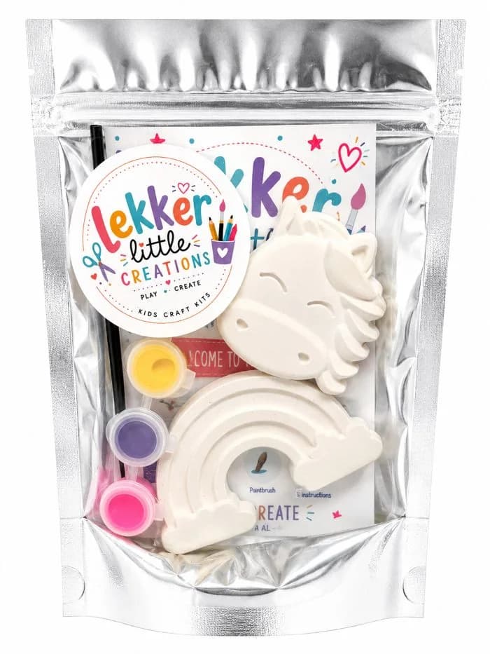 Lekker Little Creations Unicorn & Rainbow Craft Kit handmade by Lekker Little Creations