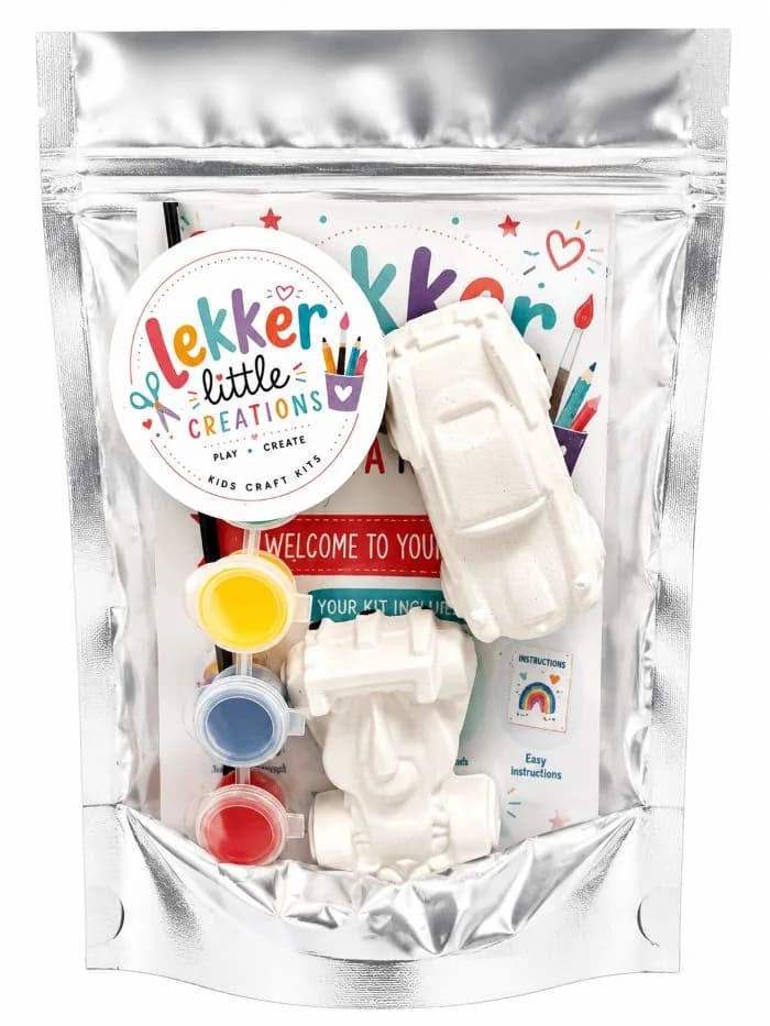 Lekker Little Creations Cars Craft Kit handmade by Lekker Little Creations