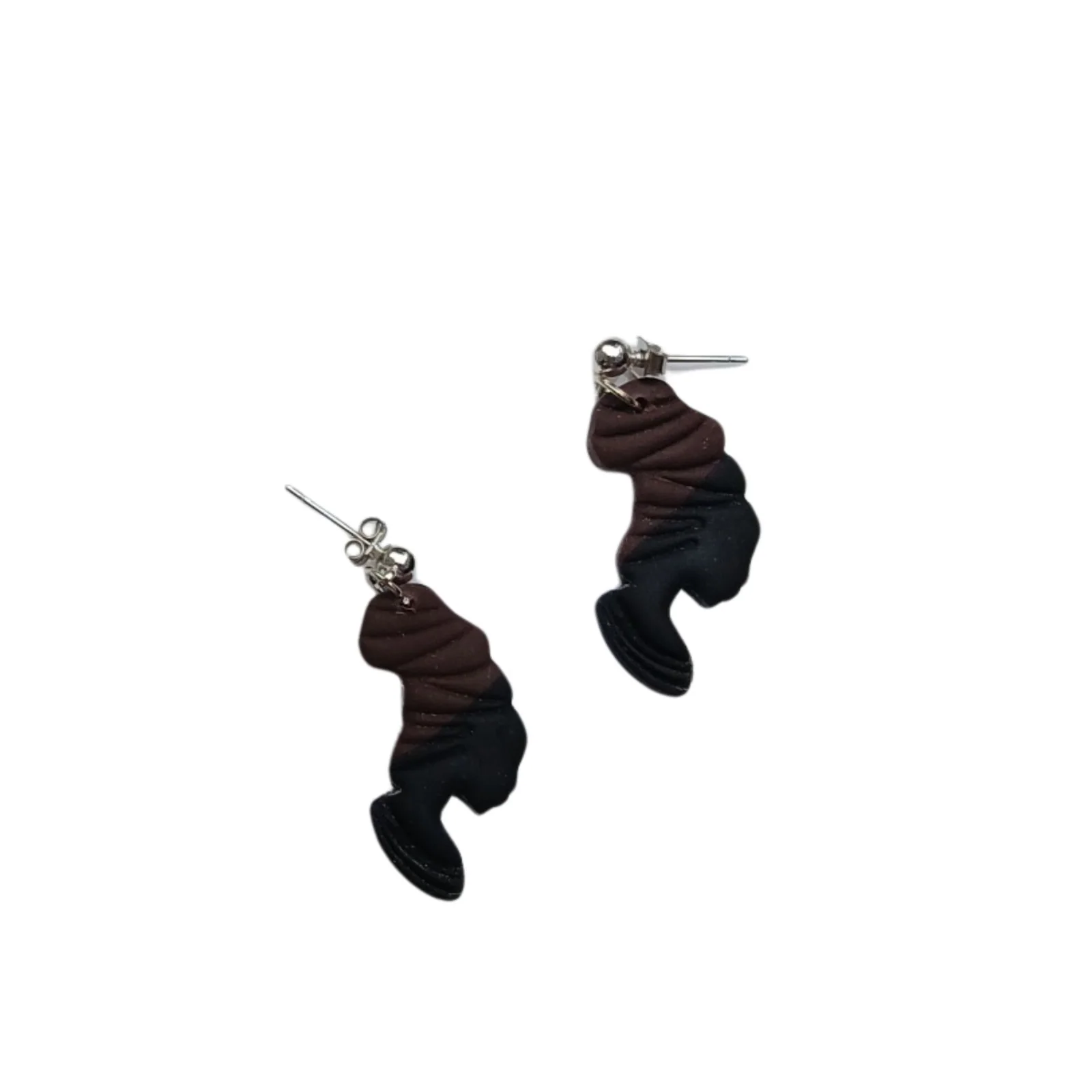 African Silhouette Dangles (Ball) – Polymer Clay Earrings handmade by Pretty Little Things