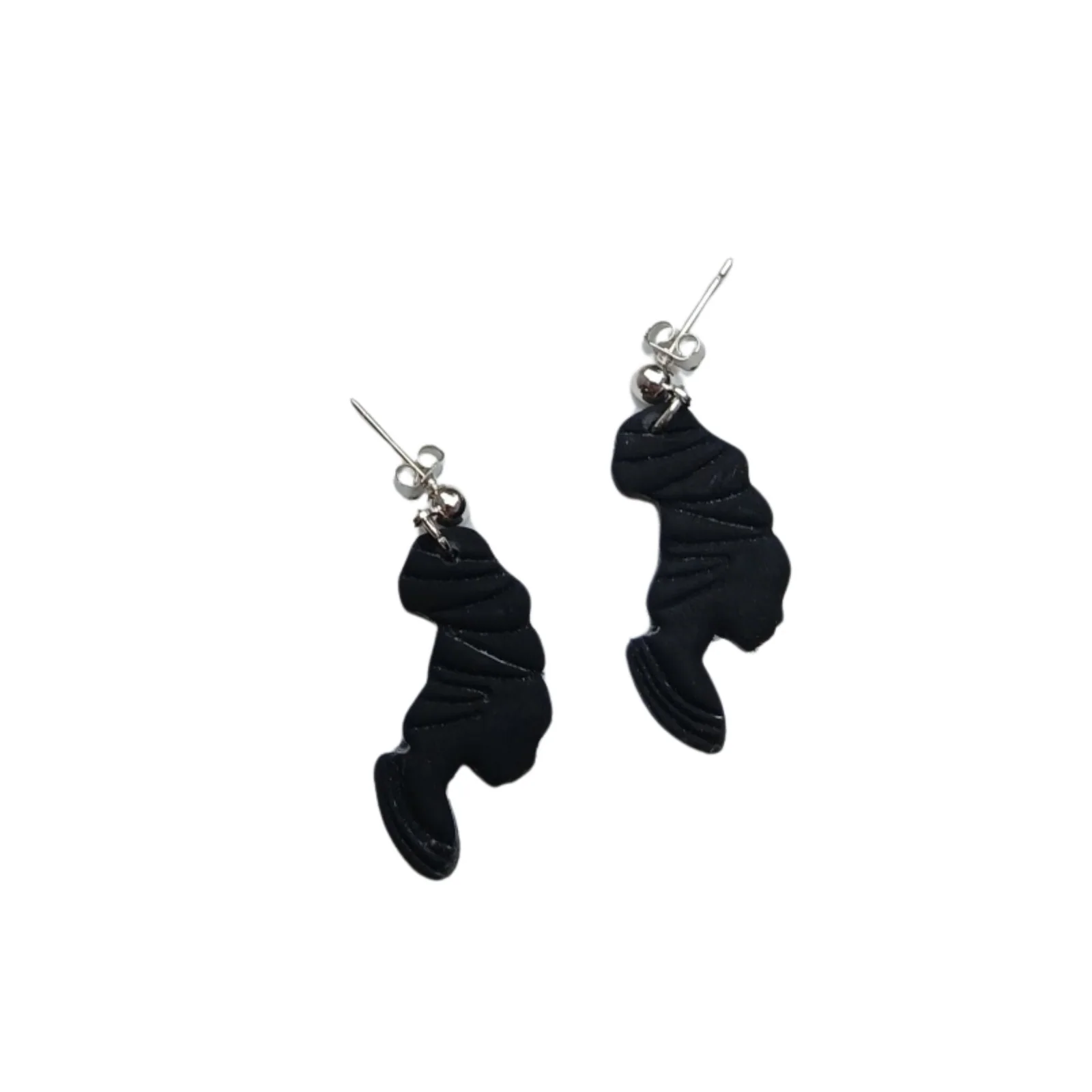 African Silhouette Dangles (Ball) B – Polymer Clay Earrings handmade by Pretty Little Things