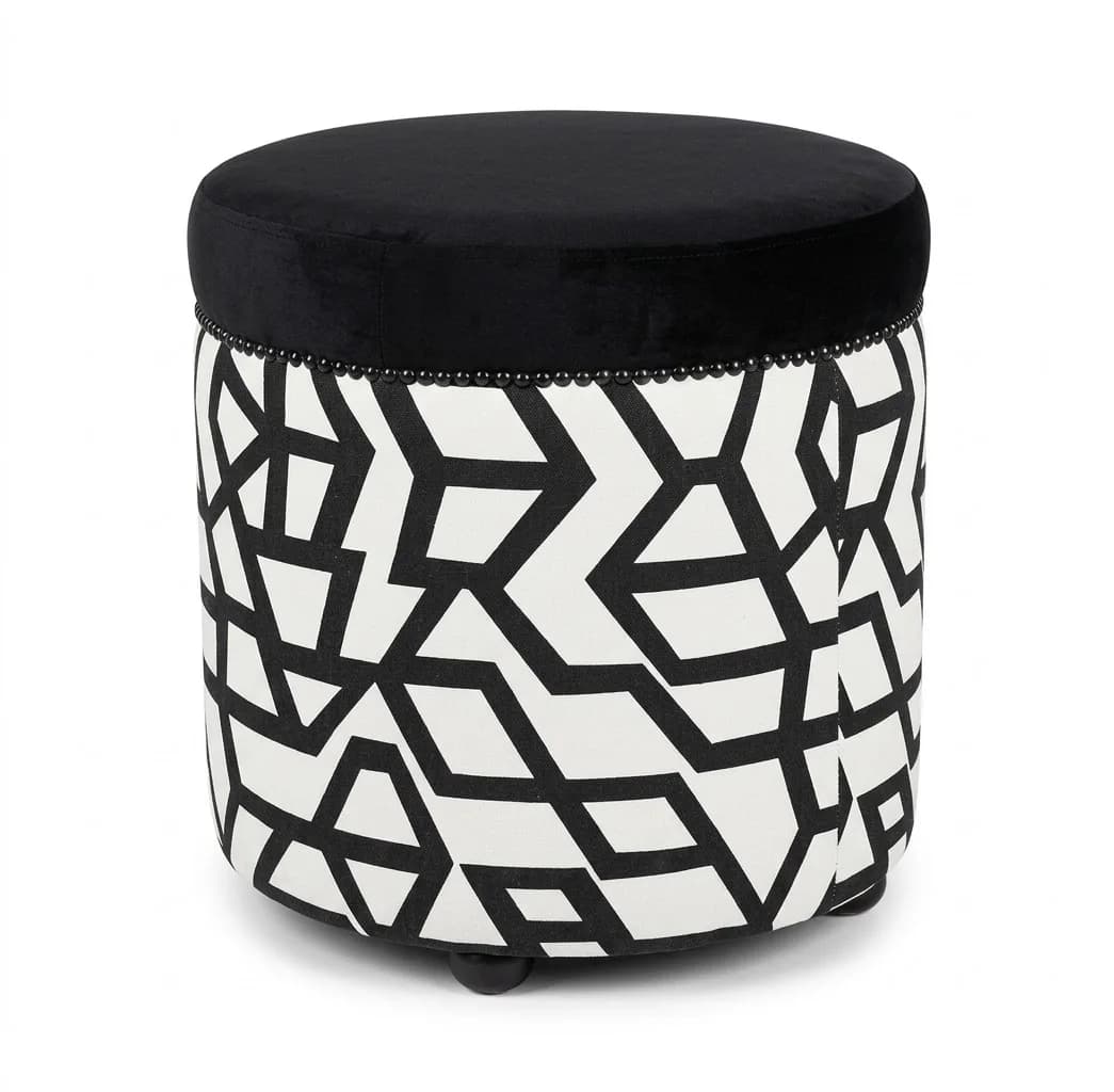 Round Geometric handmade by Stitch Haus