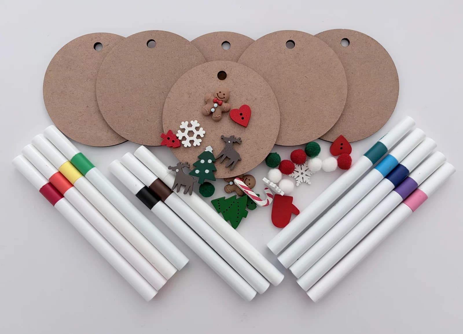DIY Christmas Gift Tags (set of 6) handmade by Crafty Doodle