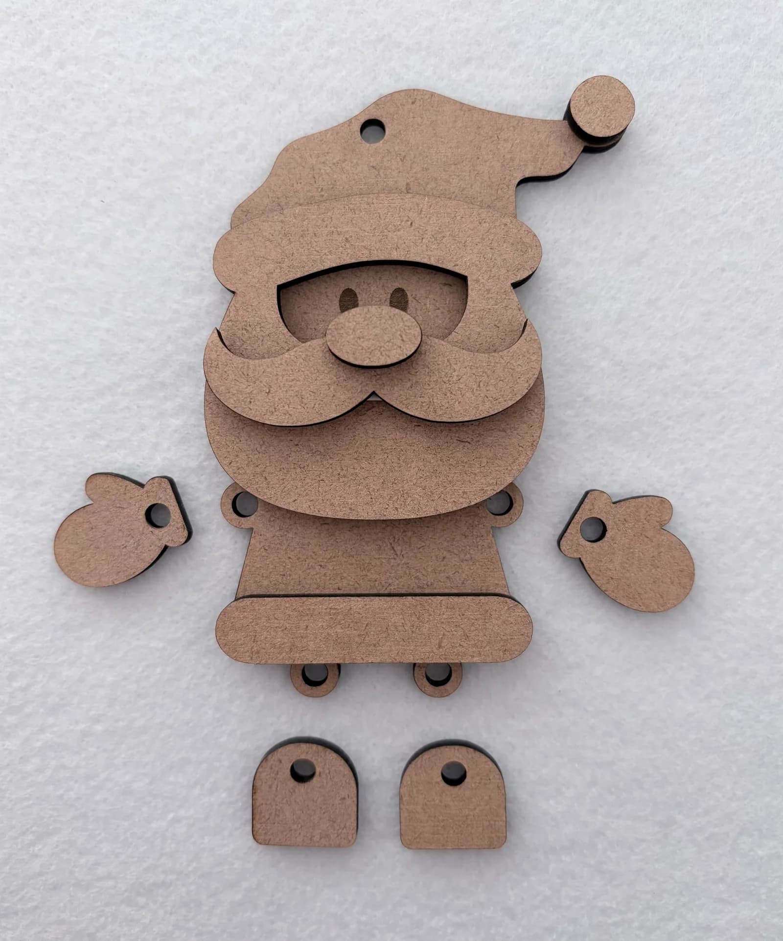 DIY Christmas Ornaments: Santa & Mrs Claus handmade by Crafty Doodle