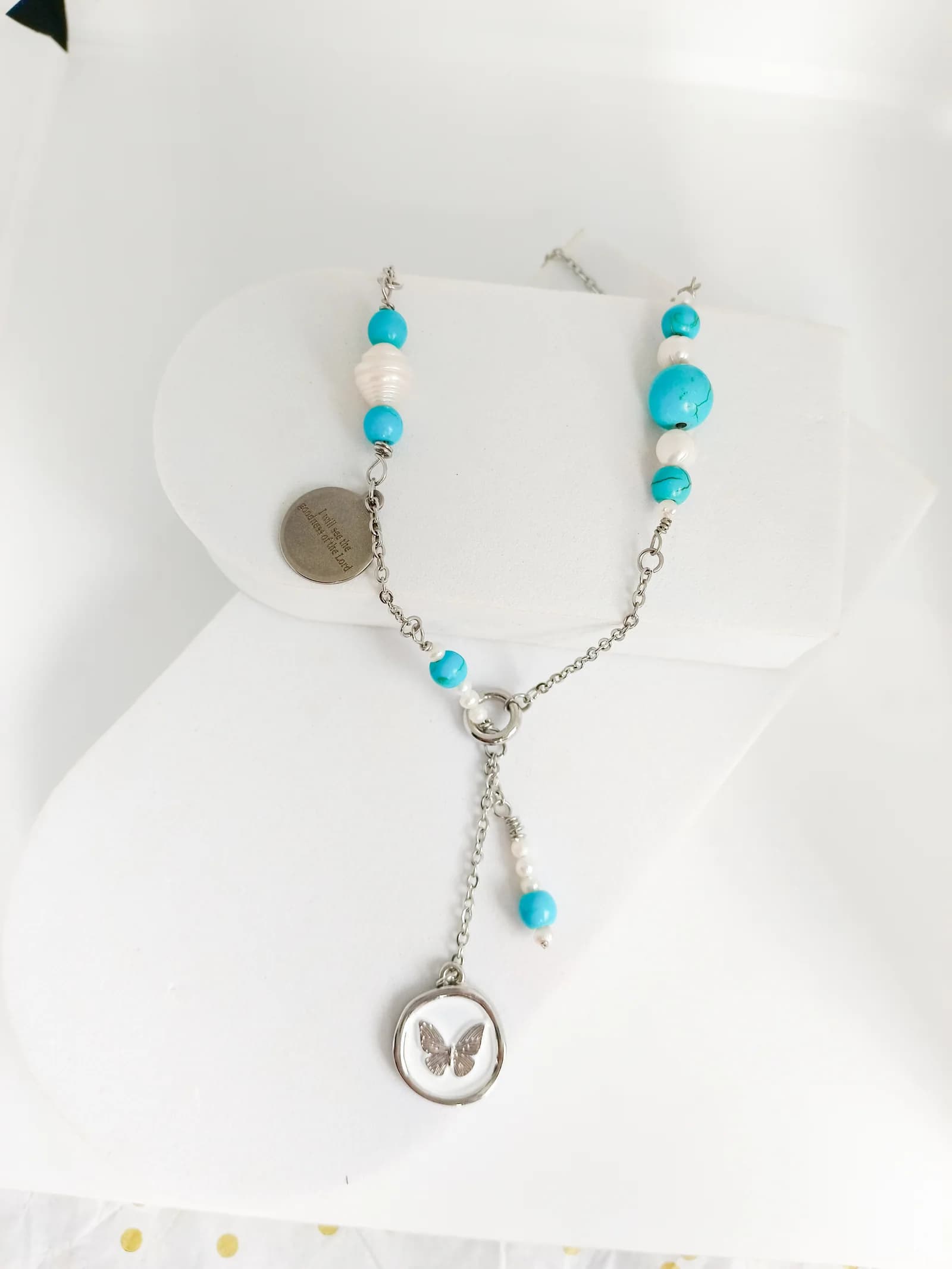 Land of the Living Necklace handmade by AdoraMix