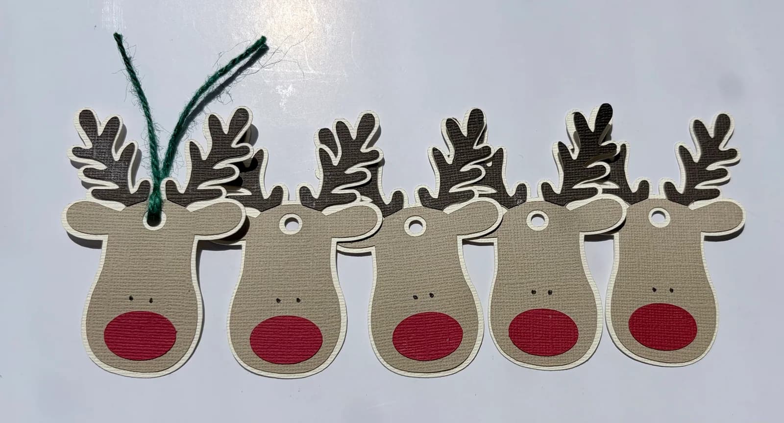 Reindeer Gift Tags handmade by Crafty Doodle