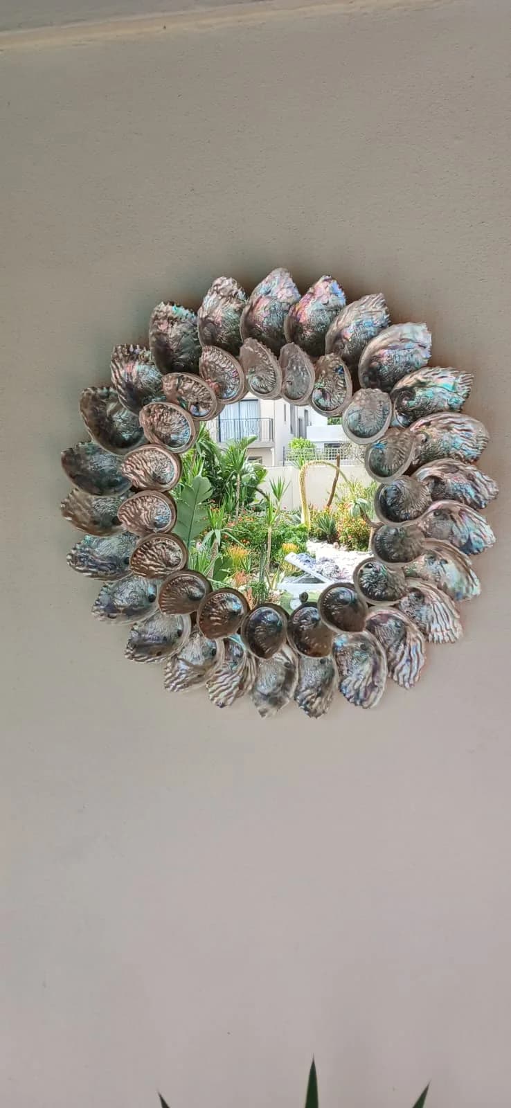 Abalone Sunset Mirror handmade by AquaShine Studio & Interiors