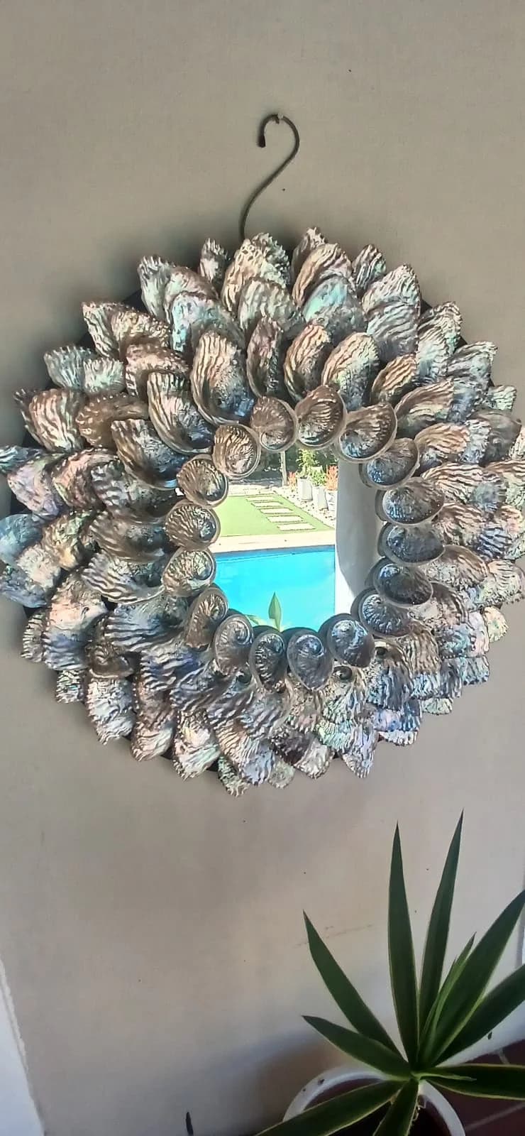 Abalone Ocean Mirror handmade by AquaShine Studio & Interiors