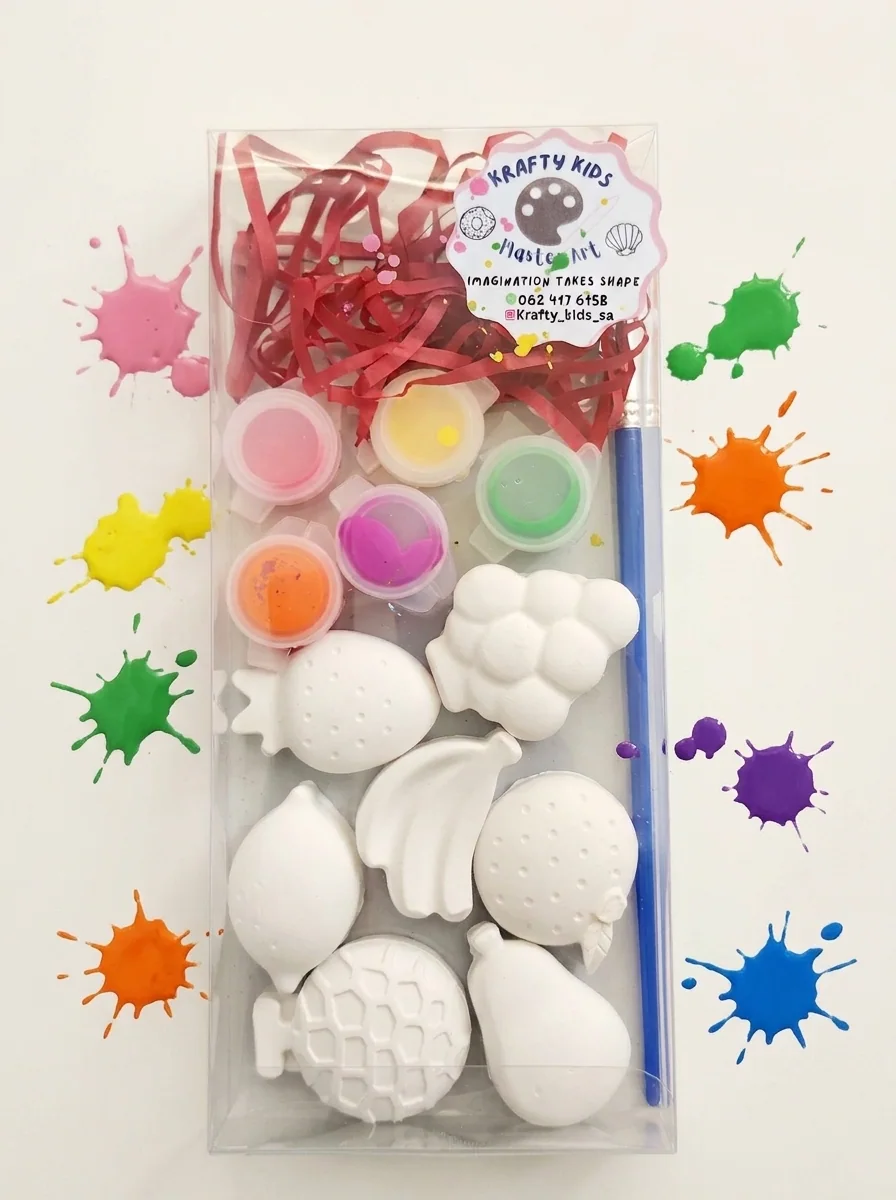 Plaster Art kit-Fruits handmade by Krafty Kids SA