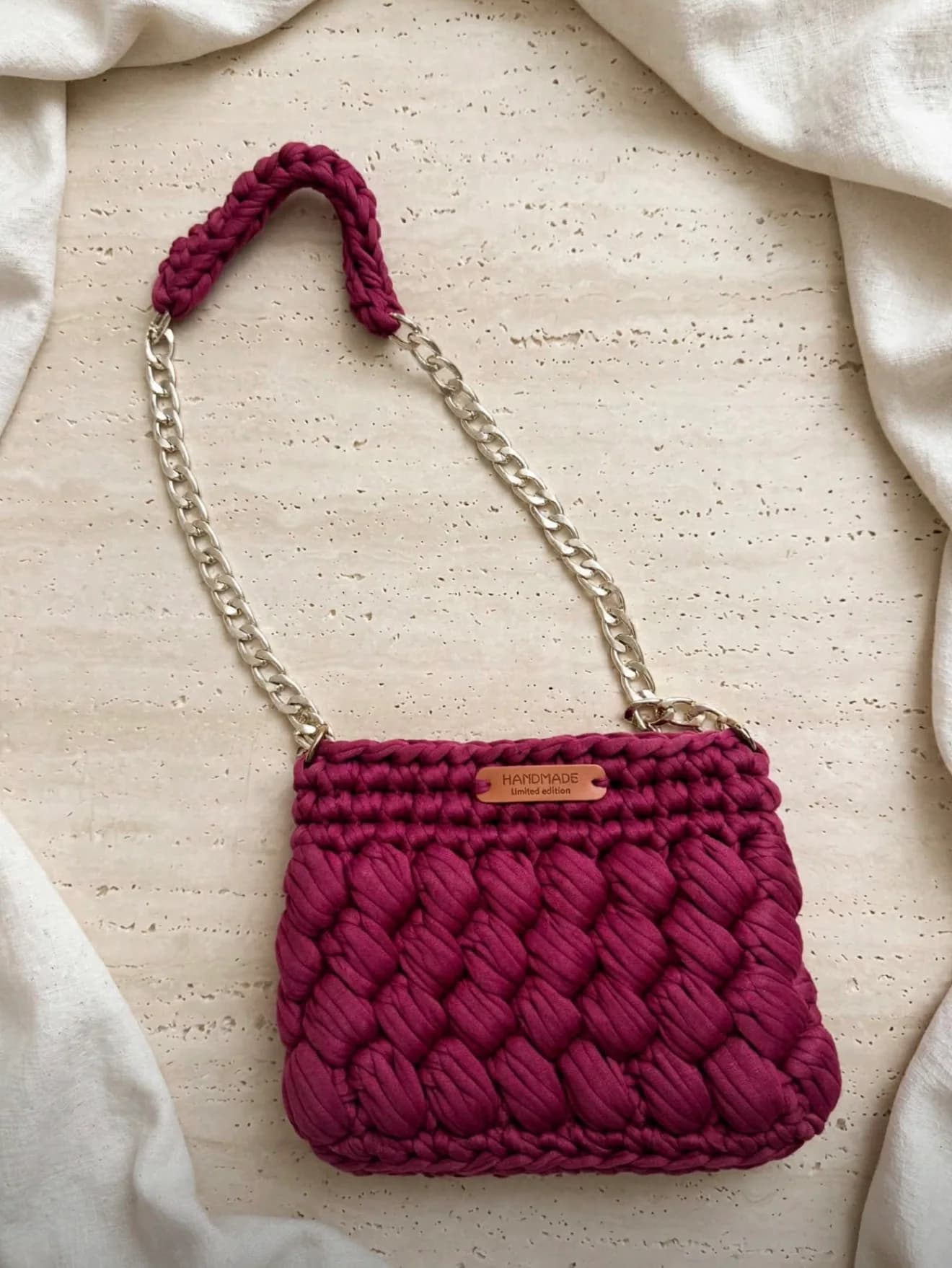 Marshmallow Crossbody Bag handmade by Lemochet
