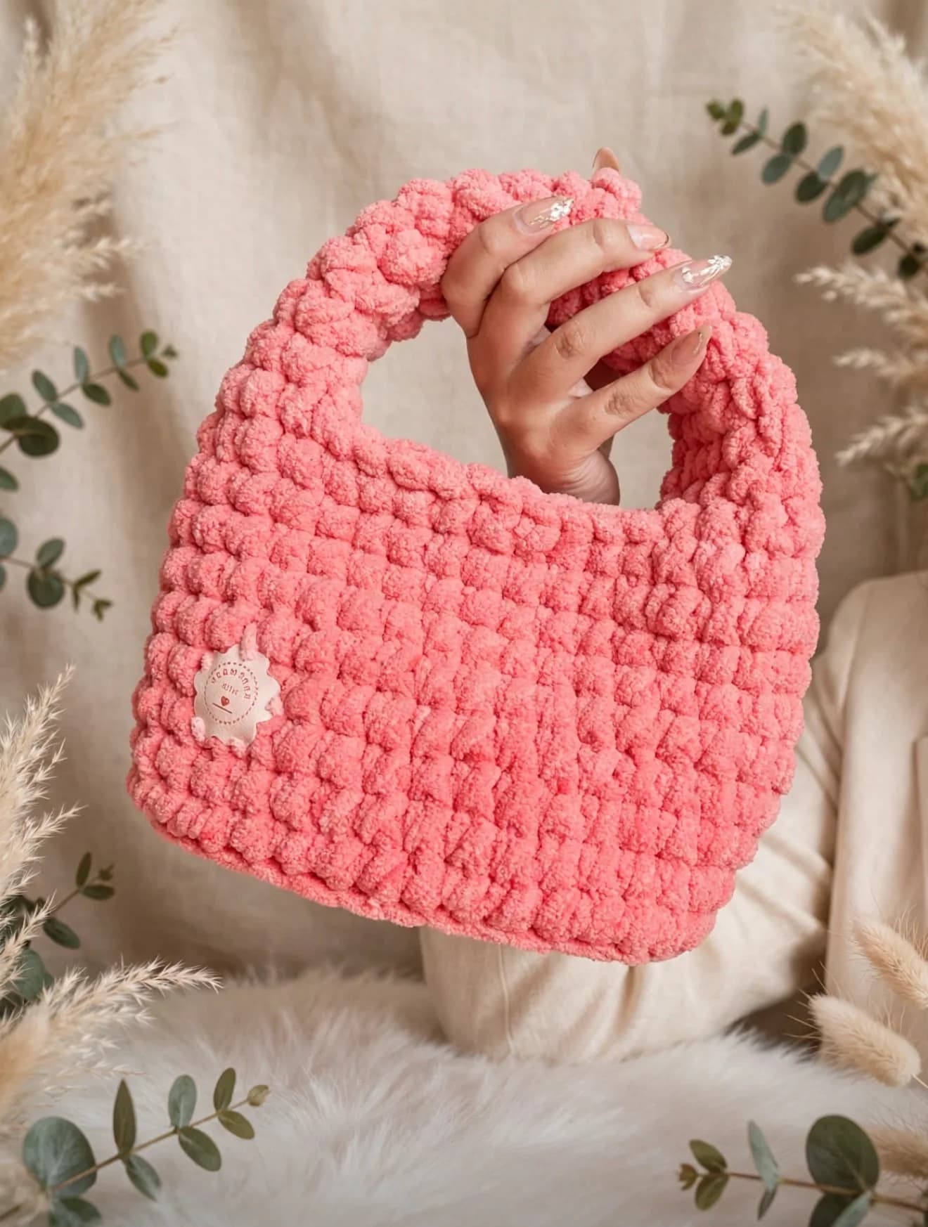 Strawberry Shortcake Donut Bag handmade by Lemochet